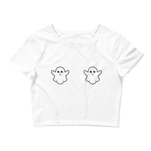 Load image into Gallery viewer, Boo-bies Crop Tee / White
